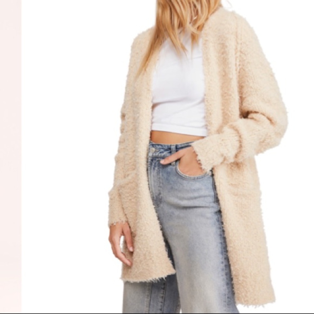 FREE PEOPLE Once in a Lifetime Cardi NWT XS Tea - Picture 6 of 6